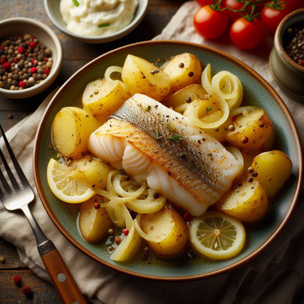 Filé de peixe com batata