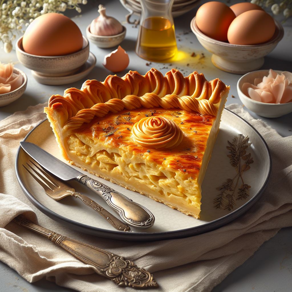 A torta de frango é um prato icônico que agrada paladares de todas as idades. 🥧🍗 !Torta de Frango Eis a cena: uma mesa rústica, iluminada pela luz suave do entardecer. Sobre ela, repousa a nossa torta de frango, recém-saída do forno. A crosta dourada e esfarelenta revela camadas visíveis, como segredos bem guardados. É uma massa que derrete na boca, com um toque de manteiga que nos faz suspirar. No interior, o recheio é um abraço quente. Pedacinhos tenros de frango se misturam a um molho cremoso, envolvendo-se com carinho. Há também os toques de cor: ervilhas verdes e cenouras alaranjadas, como pequenos tesouros escondidos. É uma sinfonia de sabores, uma dança de texturas. E agora, o garfo entra em cena. Ele mergulha na torta, cortando uma fatia generosa. O frango se desfaz, revelando sua suculência. A massa cede, revelando o seu segredo: é feita com amor, com memórias de almoços de domingo e festas de família. É um clássico atemporal, que transcende gerações. Cada garfada é uma viagem no tempo. Somos transportados para a cozinha da vovó, onde o cheiro de torta assando enchia o ar. Sentimos o calor do fogão, o tilintar dos talheres, a risada das crianças. E, ao saborear essa torta de frango, sabemos que estamos compartilhando algo especial.