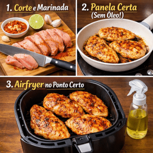 Frango de Dieta não precisa ser seco! 3 Truques para ele ficar suculento