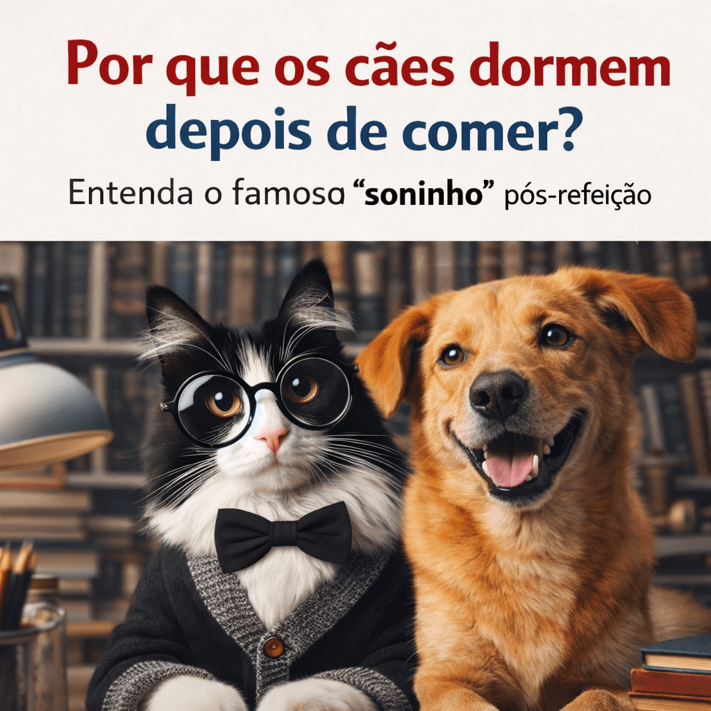 Por que os cães dormem depois de comer?